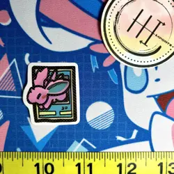 Pokemon Waterproof Vinyl Sticker | Breakout Card Small 1x1.5" Japanese Nidoran - Image 1