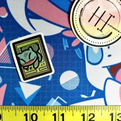 Pokemon Waterproof Vinyl Sticker | Breakout Card Small 1x1.5" Japanese Bulbasaur - Image 1