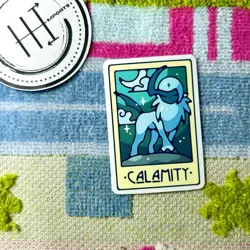 Pokemon Waterproof Vinyl Sticker | Tarot Card Themed Pokemon Calamity Absol - Image 1