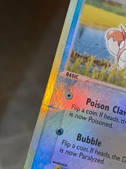 POKEMON CORPHISH 52/97 COMMON REVERSE HOLOFOIL EX DRAGON LP/MP CARD - Image 3