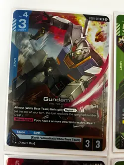 Gundam Leader Rare Lot Of 8 Foil Cards GD01 - 001, 003, 023, 025, 044, 045, 067 - Image 2