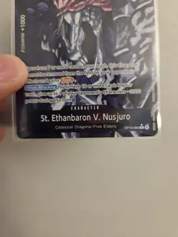 St. Ethanbaron V. Nusjuro OP13-080 Alt Art Red Text One Piece Card Rare - Image 3