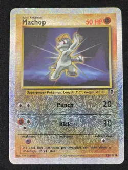 POKEMON CARD - Machop [Reverse Holo] 79/110 EN - Legendary Collection - Image 1