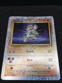 POKEMON CARD - Machop [Reverse Holo] 79/110 EN - Legendary Collection - Image 3
