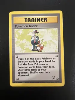 Pokemon Trader 106/130 Base Set 2 2000 Pokemon Card Rare LP - Image 1