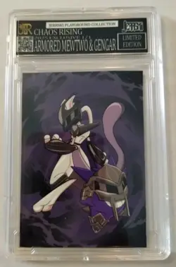 Jerrski Pokemon Card Armored Mewtwo And Gengar 1 Of 1 1/1 Exclusive Rare - Image 2