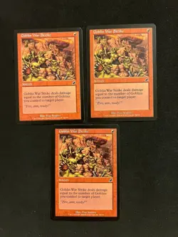 Goblin War Strike x3 [Scourge] Magic MTG Cards LP - Image 1