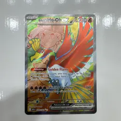 Ethan’s Ho-Oh Ex 209/182 Pokemon Card TCG Destined Rivals Ultra Rare Holo NM - Image 1