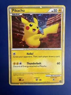 2010 POKEMON JAPANESE WORLD COLLECTION ENGLISH PIKACHU-HOLO MINT US Seller!! - Image 1