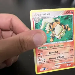 Pokemon Arcanine Holo Rare Platinum 1/111 Rising Rivals - Image 5