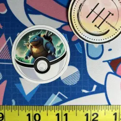Pokemon Waterproof Vinyl Pokeball Art Sticker | Blastoise Pokemon Cute - Image 1