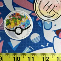 Pokemon Waterproof Vinyl Pokeball Art Sticker | Pikachu Mimikyu Pokemon Cute - Image 1