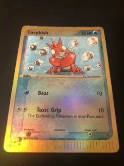 Pokemon TCG Corphish 54/97 Reverse Holo Light Play EX Dragon!! - Image 1