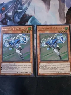 Yu-Gi-Oh! Ultimate Rare Elemental Hero Stratos OP09-EN001 NM English x2 - Image 1