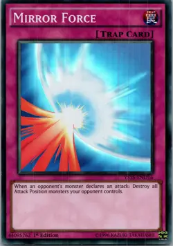 Yugioh Mirror Force YS15-END16 1st Edition Super Rare NM - Image 1