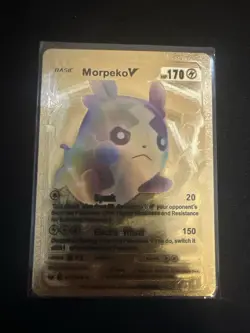 Pokemon - Morpeko V - Spark - Gold Foil - Fan Art - Card #079/202 - Image 1