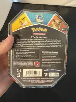 NEW SEALED Pokemon Trading Card Game: Evolutions Tin - Vaporeon V 820650809057 - Image 4