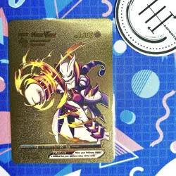 Pokemon Mew VMax Gold Foil Holo Textured Fan Art Card Nintendo - Image 1