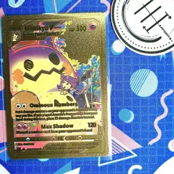 Pokemon Mimikyu Vmax Gold Foil Holo Textured Fan Art Card Nintendo - Image 1