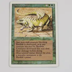 Thicket Basilisk Magic The Gathering (218/306) Revised Edition LP MTG Card TCG - Image 1