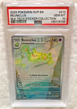 Reuniclus SVP 212 2025 Black Bolt Black Star Promo Card; PSA 10 Pokemon card - Image 1