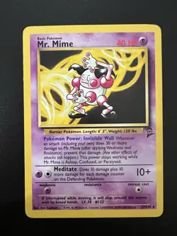 Mr. Mime 27/130 Base Set 2 2000 Pokemon Card Rare NM - Image 1
