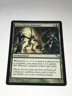 Magic the Gathering Flourishing Defenses Card - Image 1