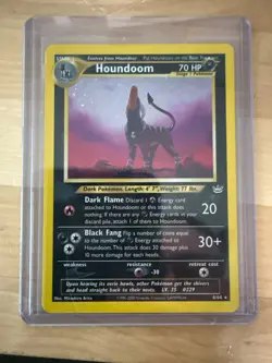 Houndoom - 8/64 - Pokemon Neo Revelation Unlimited Holo Rare Card WOTC NM - Image 1