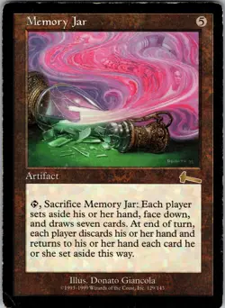 Memory Jar Urza's Legacy Rare HP Magic: The Gathering 129 Normal - Image 1