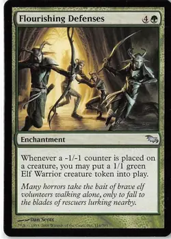 Flourishing Defenses *Uncommon* Magic MtG x1 Shadowmoor SP - Image 1