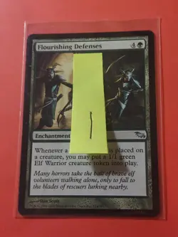 2008 Magic The Gathering Shadowmoor #114 Flourishing Defense, UC, Green, NF, cd1 - Image 3