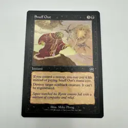 Snuff Out Mercadian Masques Mtg Magic the Gathering LP - Image 1