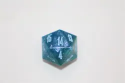 Magic The Gathering - Final Fantasy Blue - Die / Dice - Image 2