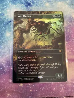 MTG Commander Bloomburrow Ant Queen Borderless Foil 0080 NM Rare - Image 1