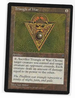 Magic the Gathering ~ MTG ~ 1x Triangle of War ~ VISIONS ~ M/NM - Image 1