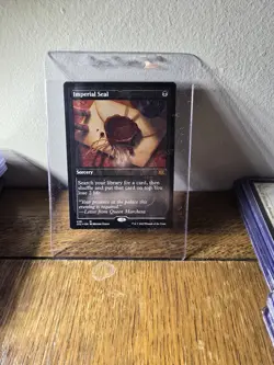Magic the Gathering Lord of the Rings Imperial seal from pack to sleeve - Image 1