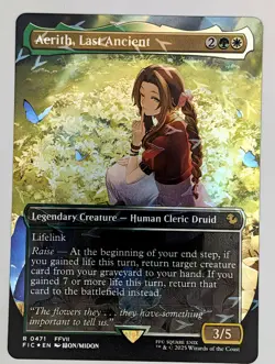 (Foil) Aerith, Last Ancient (Borderless) (Chocobo Track Foil) (471) Commander: F - Image 1