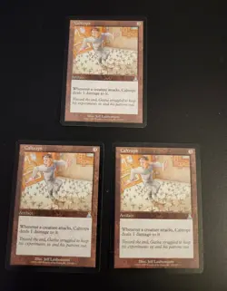 x3 Caltrops Vintage mtg lot Urza's Destiny Light to Moderate Play - Image 1