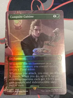 Campsite Cuisine - Borderless Final Fantasy MTG - Image 1