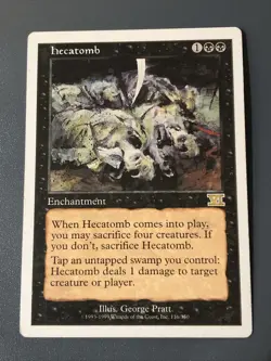 Hecatomb X1 6th Edition Played Condition See Pics Front Back - Image 1