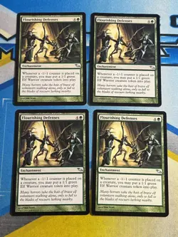 Magic the Gathering MTG Shadowmoor FLOURISHING DEFENSES x4 - Image 1