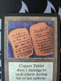 Copper Tablet ~ Alpha [Slightly Played][Magic MTG] - Image 2
