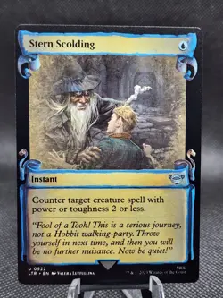 MTG - [FOIL] Stern Scolding (Showcase Scrolls) - Lord Of The Rings - Image 1