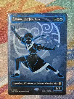 Magic The Gathering Avatar The Last Airbender Katara, the Fearless Neon Ink Foil - Image 1
