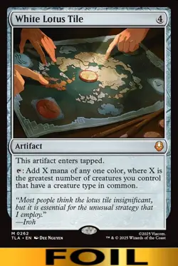 1x - White Lotus Tile - FOIL - Avatar: The Last Airbender - NM MTG - Image 1