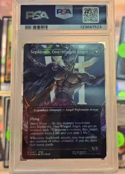 Sephiroth, Fabled Soldier Surge Foil MTG Final Fantasy 2025 PSA 9 - Image 2