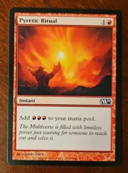 NM Pyretic Ritual 2011 Magic Gathering MtG M11 Red Ramp Commander Instant Storm - Image 1