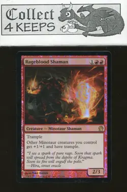 MTG Magic the Gathering Theros: Rageblood Shaman (LP Rare) Foil - Image 1