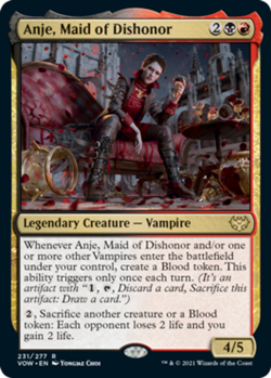 4 x Anje, Maid of Dishonor - Innistrad: Crimson Vow - NM-Mint - MTG - Image 1