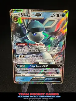Glaceon Gx SM147, Black Star Promo, Pokemon, LP/NM - Image 1